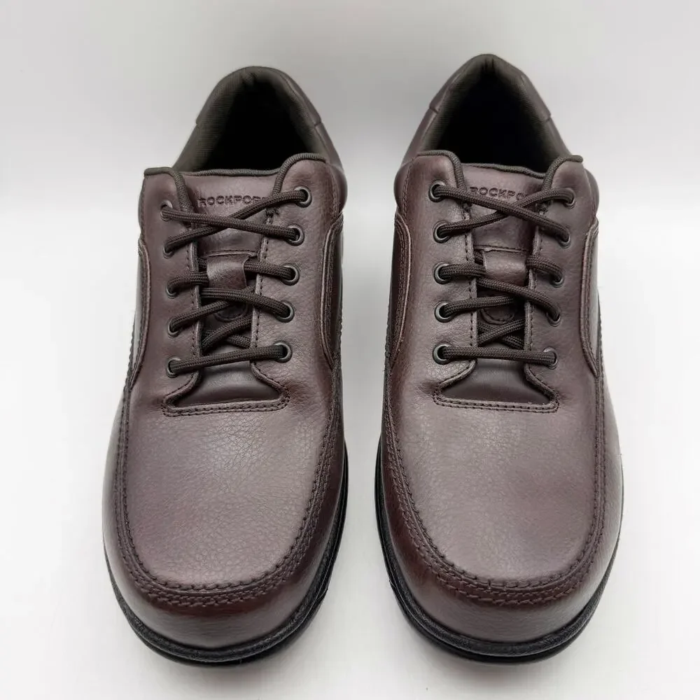 Rockport Mens Eureka Sneakers US 11.5 XWIDE EU 46 Brown Leather EUC